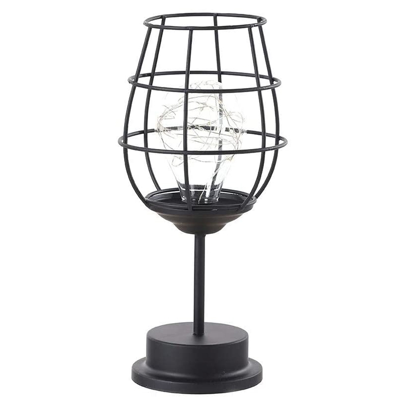 

Настольная лампа Grand Price лофт стиль бокал для вина Loft Lamps Warm теплый свет, Iron Hollow Table Loft Lamps Warm Light