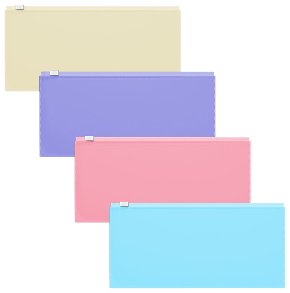 

Zip-Папка Erich Krause Fizzy Pastel Travel в ассортименте, Фиолетовый;желтый;голубой;розовый