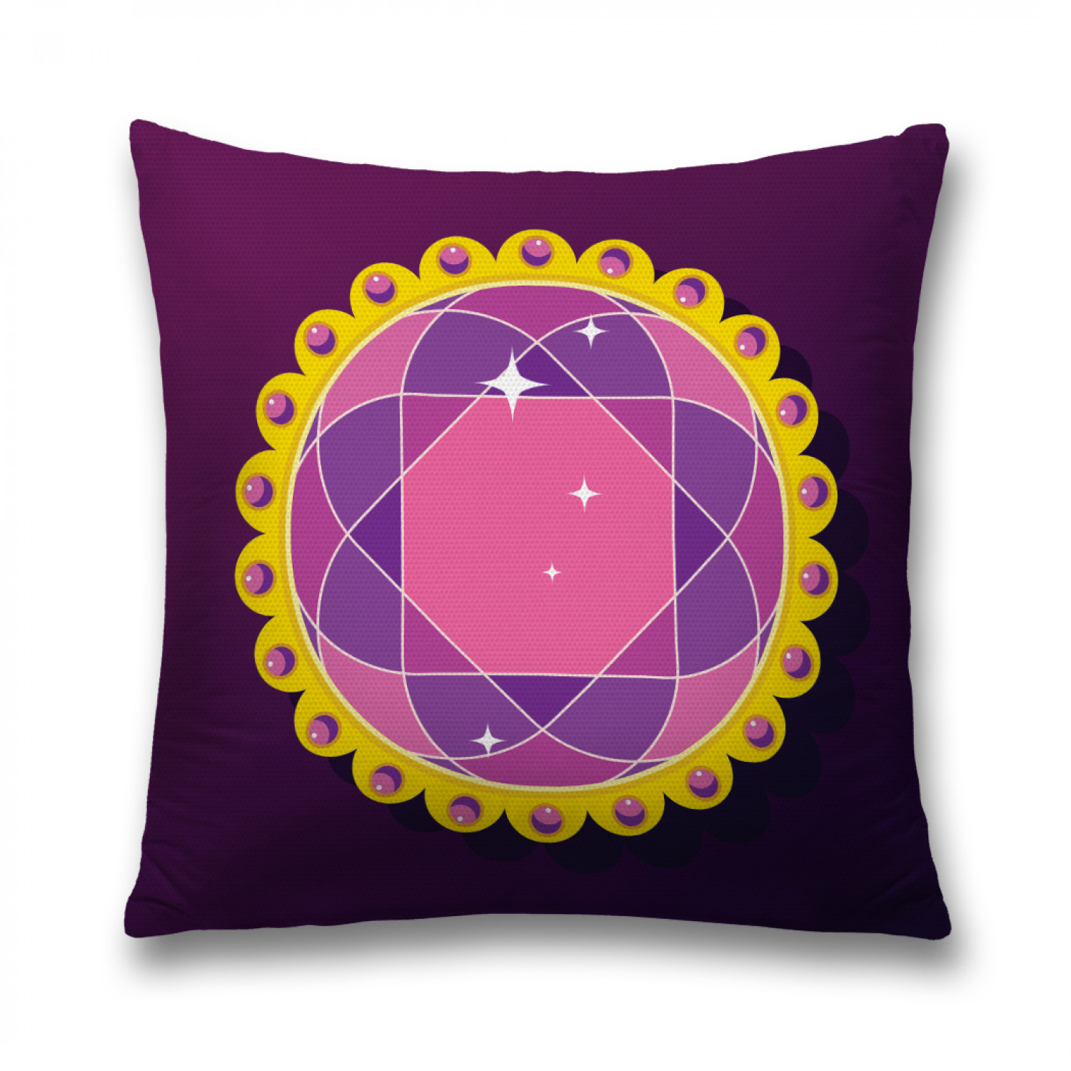 

Наволочка декоративная JoyArty "Геометрическая эзотерика" на молнии, 45x45 см, Фиолетовый, Геометрическая эзотерика