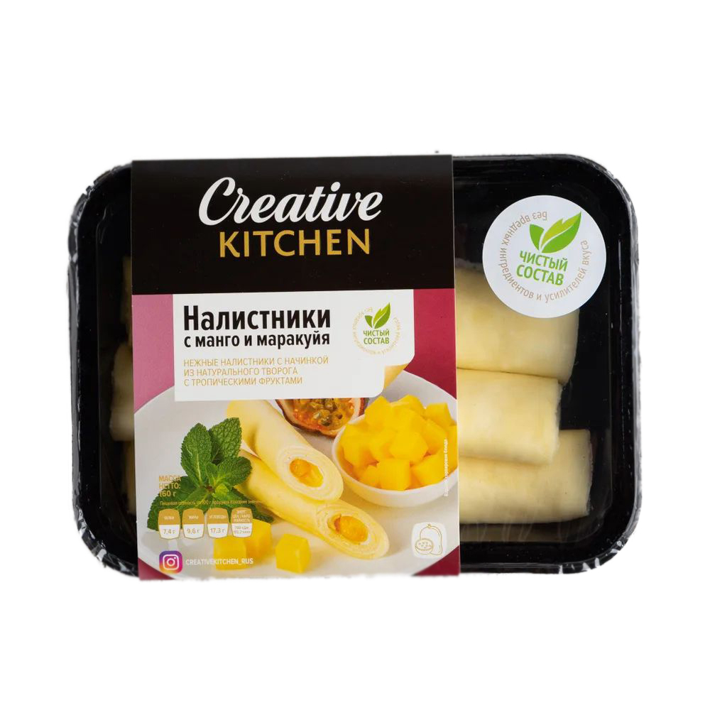 

Налистники Creative Kitchen с творогом и ягодной начинкой, 160 г