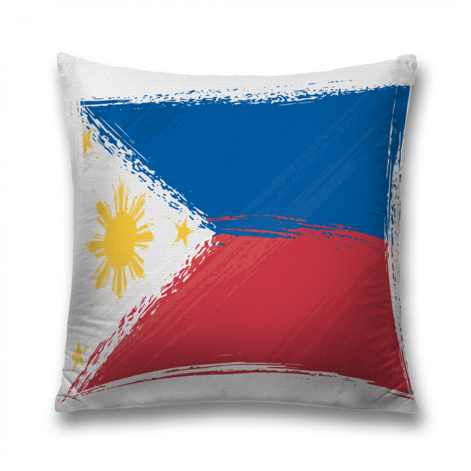 фото Наволочка декоративная joyarty "флаг республики филиппины" на молнии, 45x45 см