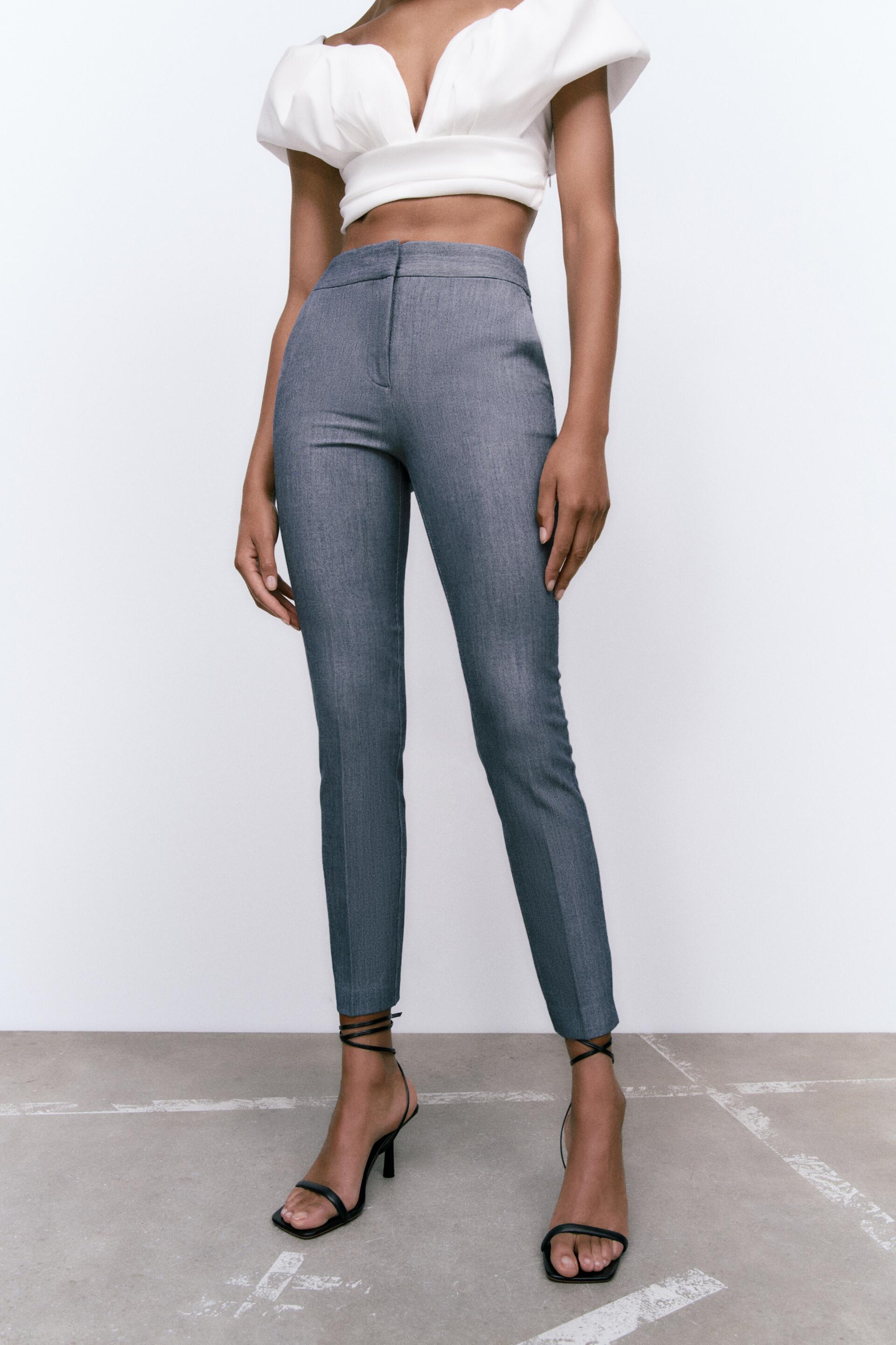 

Брюки женские ZARA 01608227 синие XL, 01608227