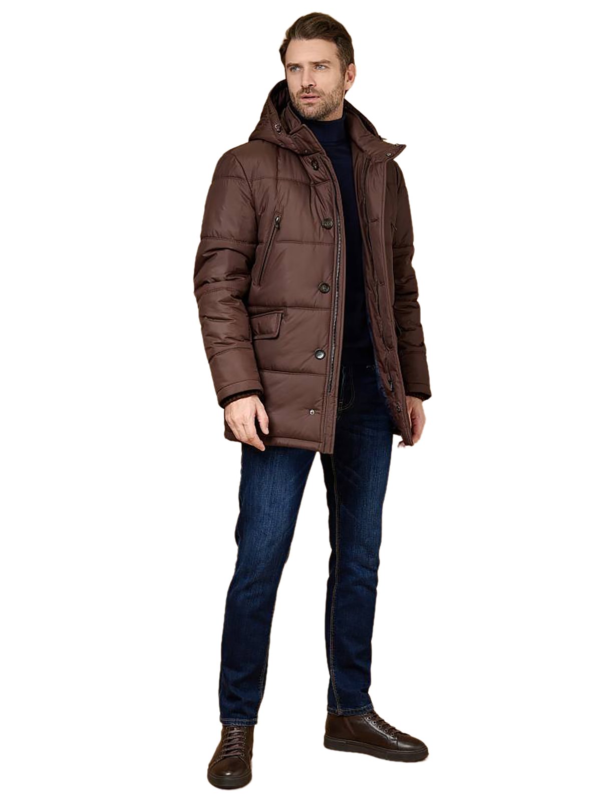 Куртка Bazioni 4096-2 M Bygli Firs для мужчин, размер 56/176, тёмно-коричневая