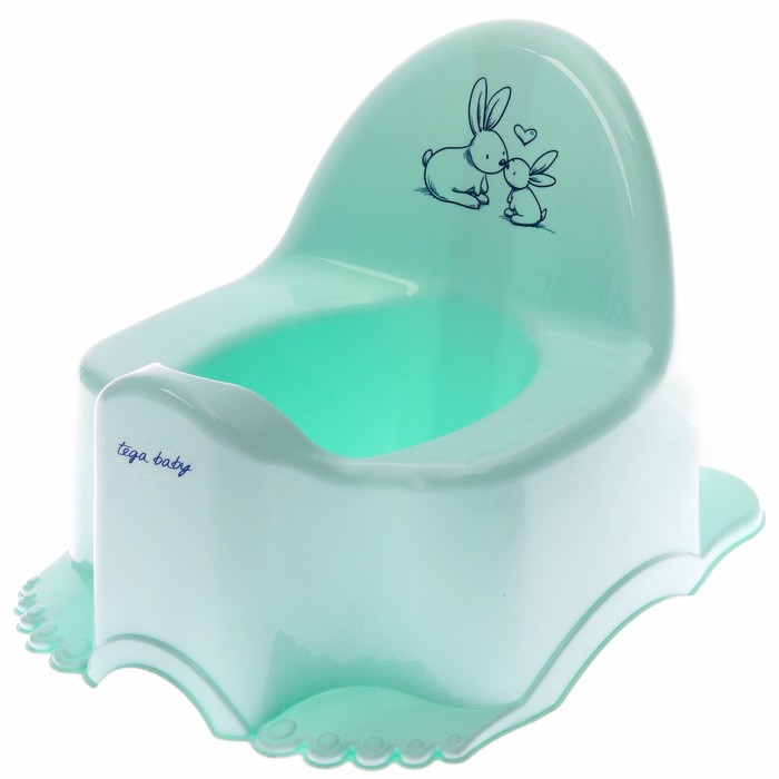 

Горшок детский Tega Baby Кролики, цвет нежно-бирюзовый, Кролики_мятный