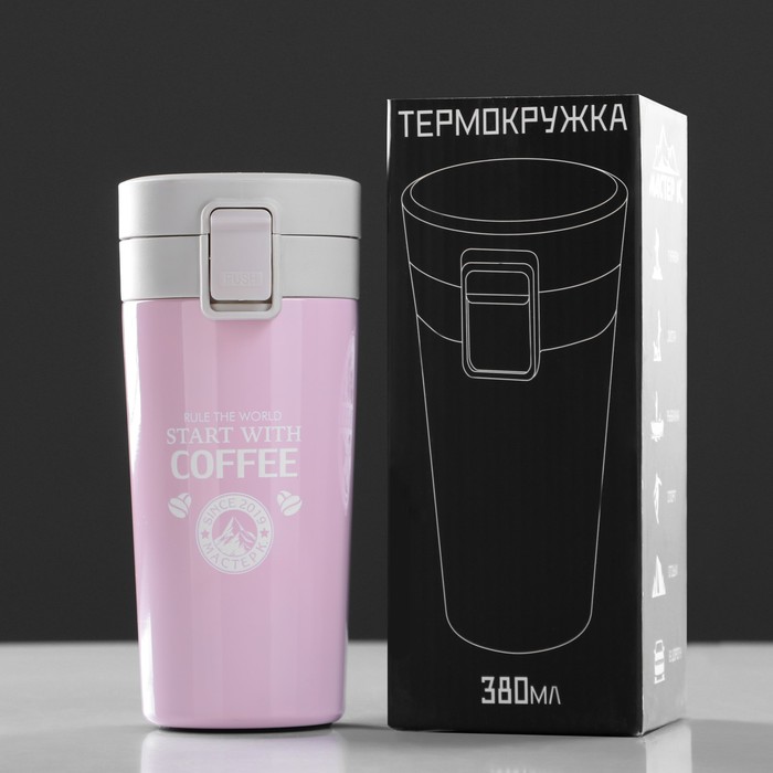 фото Термос мастер к start with coffee 380 мл, сохраняет тепло 6 ч, 17,5х8,5 см