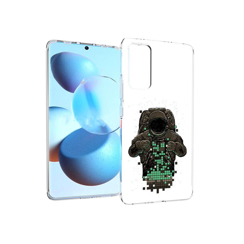 

Чехол MyPads Tocco для Xiaomi Mi Civi космонавт с пикселями (PT172370.274.394), Прозрачный, Tocco
