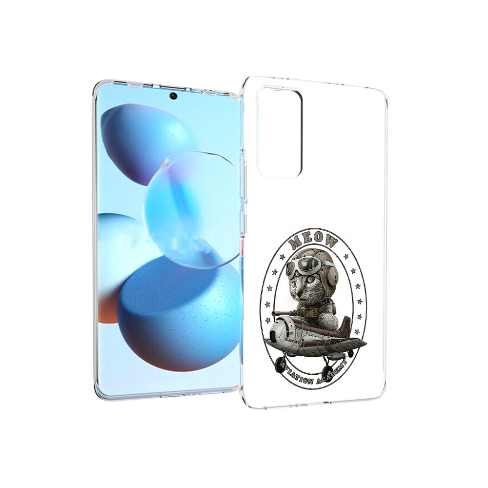 

Чехол MyPads Tocco для Xiaomi Mi Civi кот в самолете (PT172370.274.395), Прозрачный, Tocco