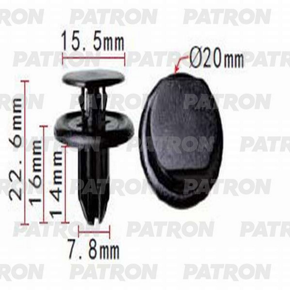 

Клипса Автомобильная PATRON P371324