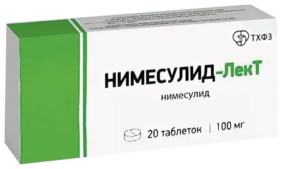 Купить Нимесулид-ЛекТ таб 100 мг №20, Тюменский химико-фармацевтический завод