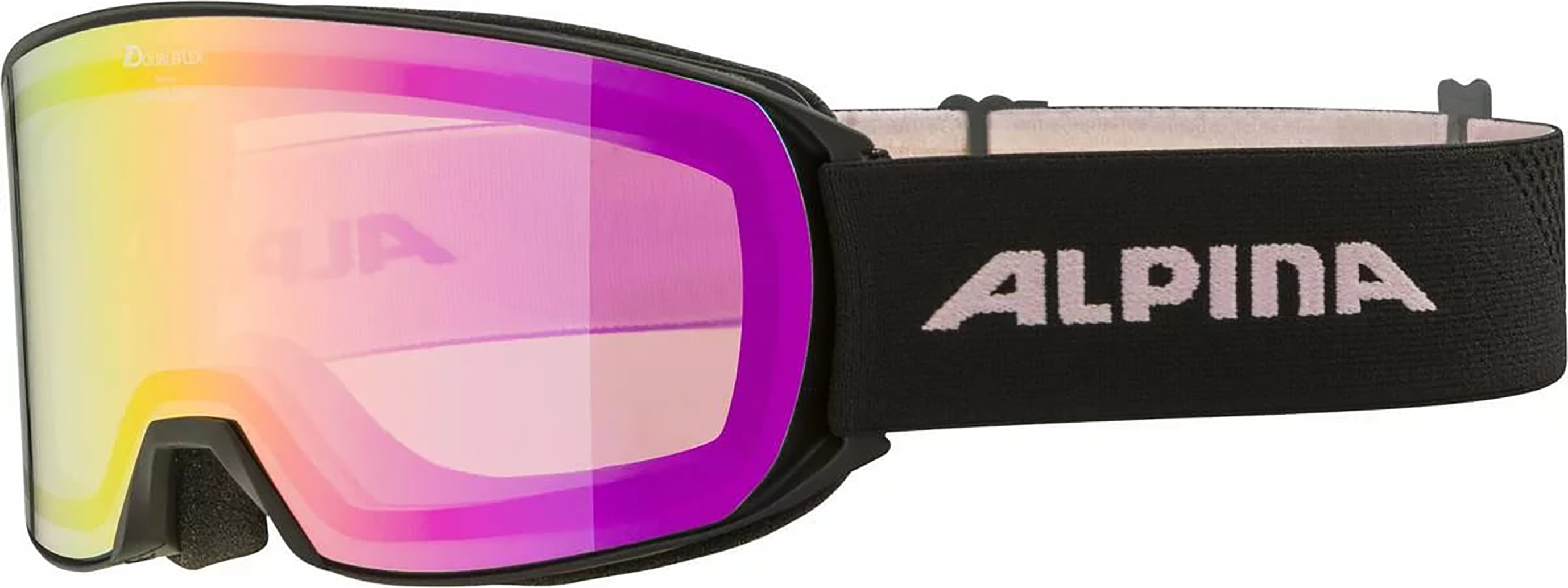 Горнолыжные очки Alpina Nakiska Q-Lite Black-Rose Matt 22/23, One size