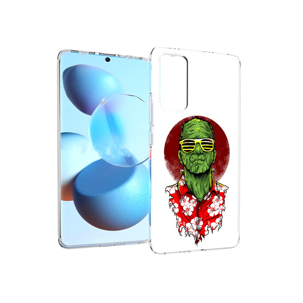 

Чехол MyPads Tocco для Xiaomi Mi Civi крутой зеленый мужчина в очках (PT172370.274.424), Прозрачный, Tocco