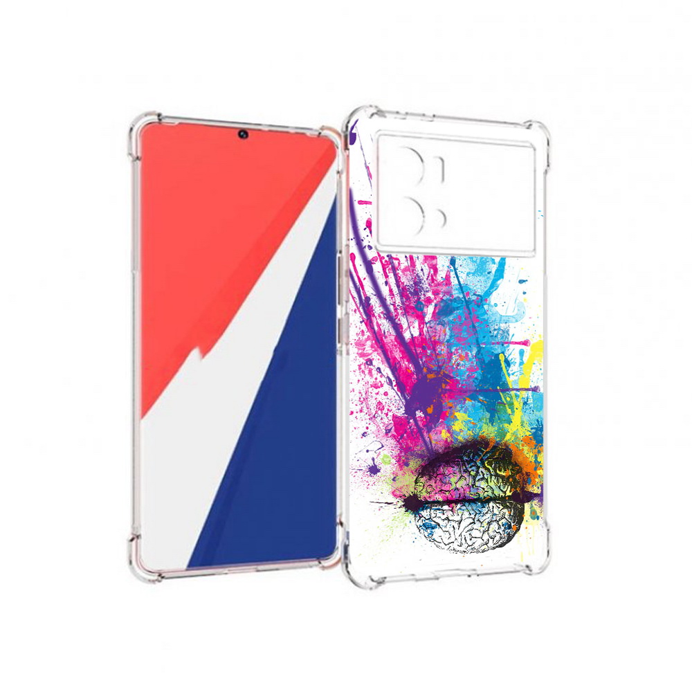 

Чехол MyPads Tocco для Vivo 9 Pro яркий красочный мозг (PT226978.402.710), Прозрачный, Tocco