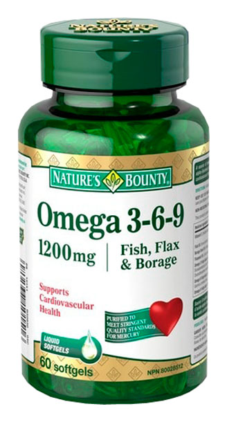 Купить Омега 3-6-9 Nature's Bounty капсулы 1200 мг 60 шт.