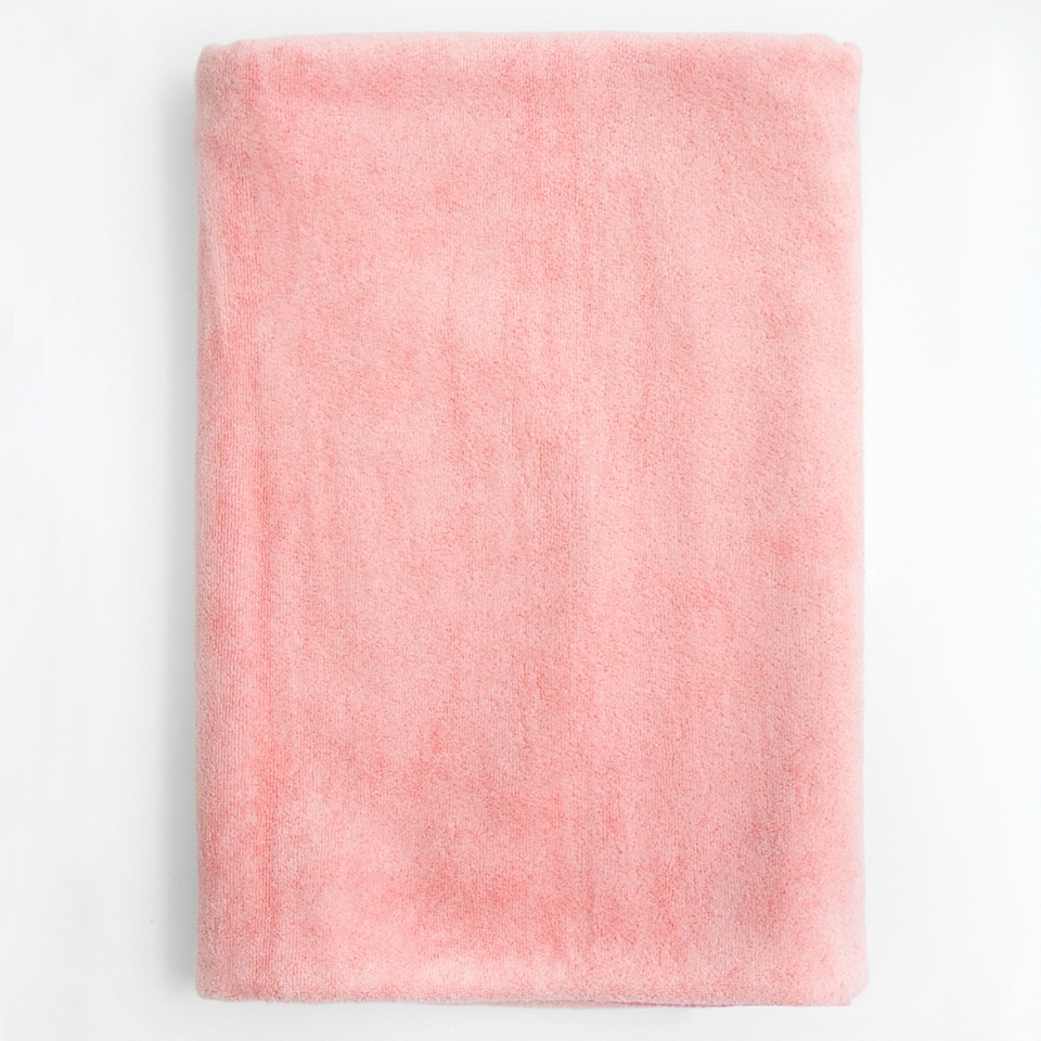 фото Полотенце банное amaro home микрофибра 70х135 розовый (360 гр)