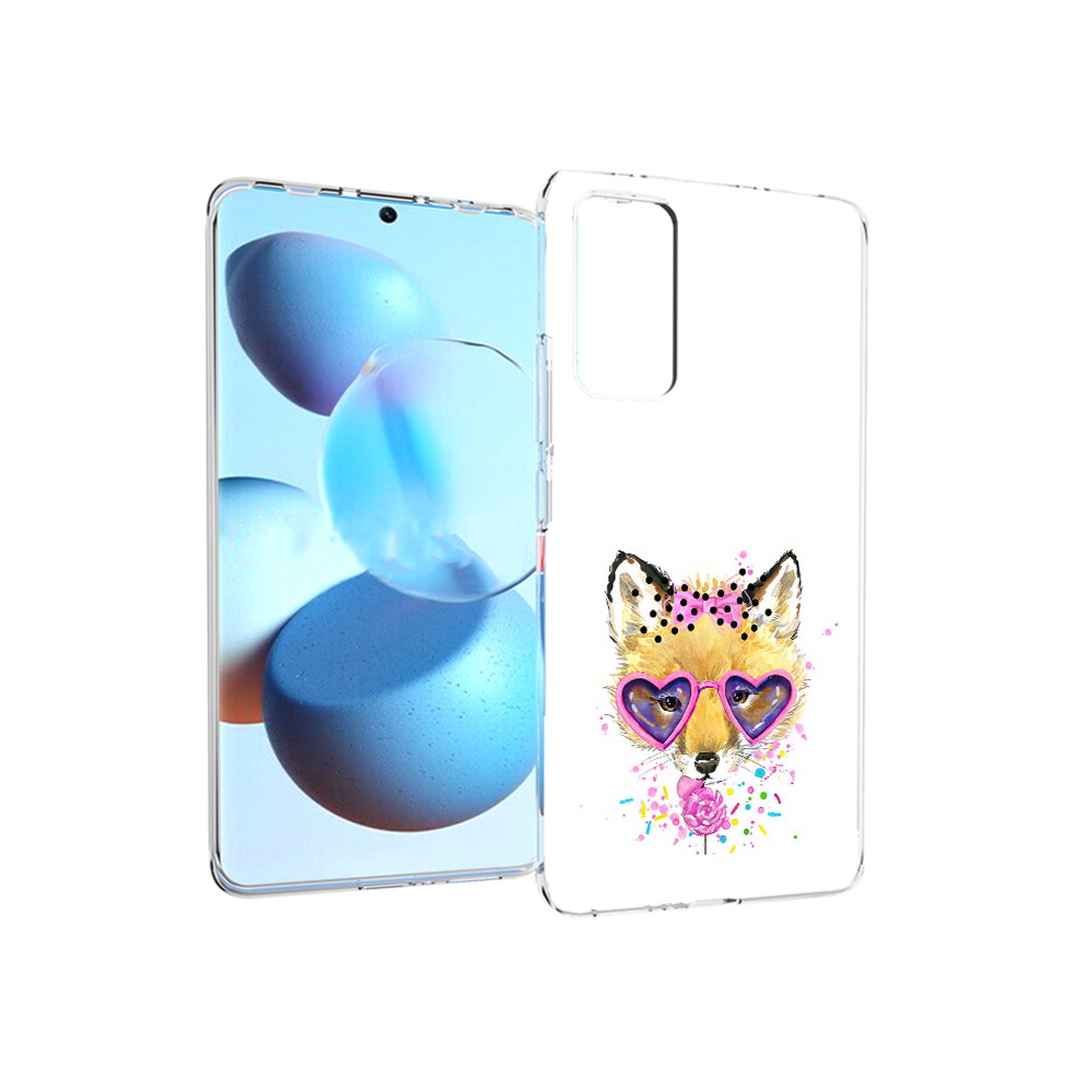 

Чехол MyPads Tocco для Xiaomi Mi Civi лисенок с бантиком (PT172370.274.441), Прозрачный, Tocco
