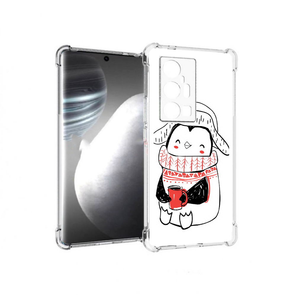 

Чехол MyPads Tocco для Vivo X7 Pro Милый пингвин (PT227071.403.115), Прозрачный, Tocco
