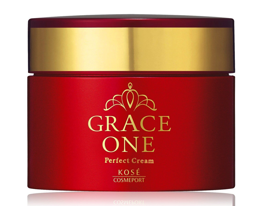 Омолаживающий крем для лица KOSE Grace One Perfect Cream питательный для зрелой кожи, 100г книга для записей а5 80л тчк grace малиновый интегр обл иск кожа скругл углы ляссе