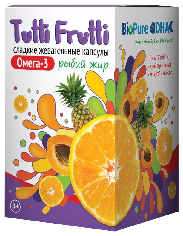Купить Омега-3 Tutti Frutti капсулы жевательные 45 шт.