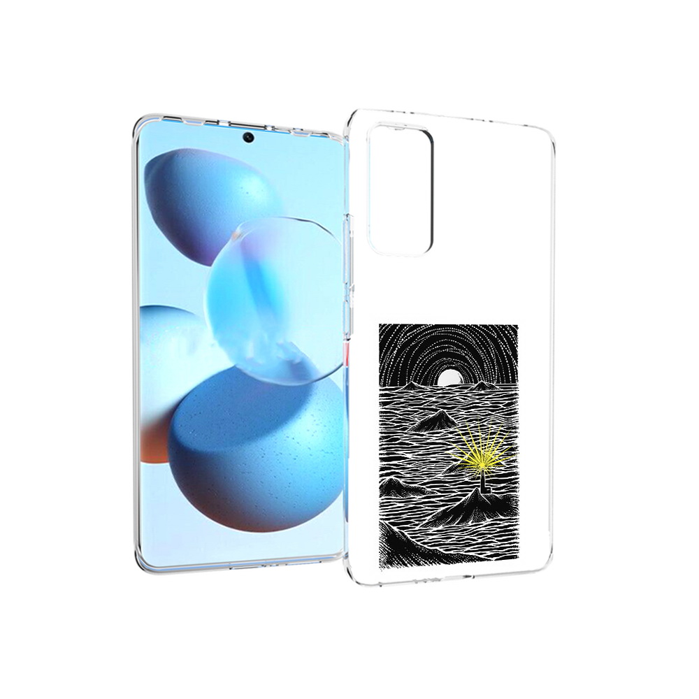 

Чехол MyPads Tocco для Xiaomi Mi Civi маяк в черно белом море (PT172370.274.460), Прозрачный, Tocco