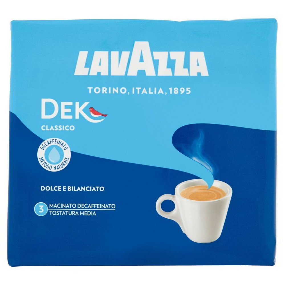 

Кофе молотый Lavazza Dek classico без кофеина, 2 шт по 250 г, Decaffeinato