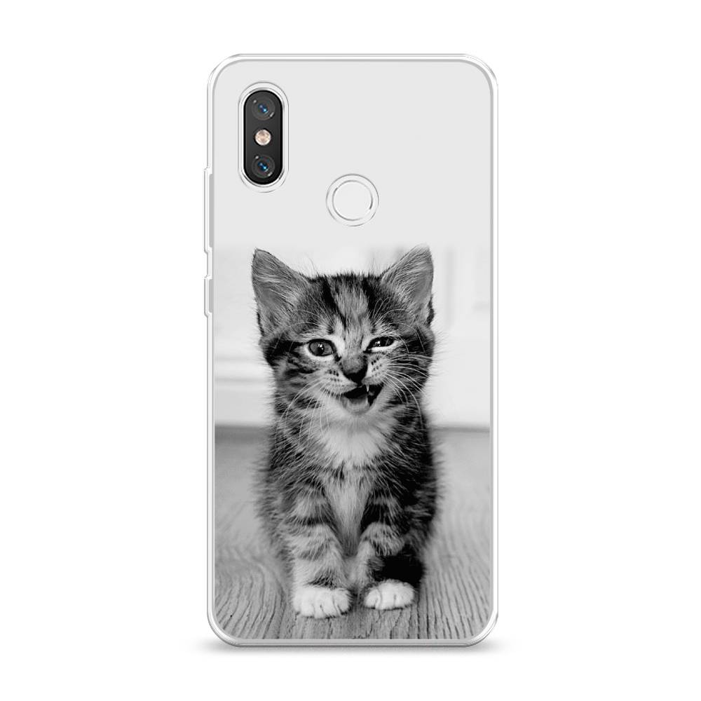 

Чехол Awog на Xiaomi Mi 8 "Подмигивающий котенок", Разноцветный, 33550-1