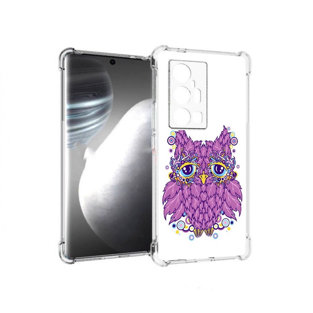 

Чехол MyPads Tocco для Vivo X7 Pro Розовая сова (PT227071.403.147), Прозрачный, Tocco