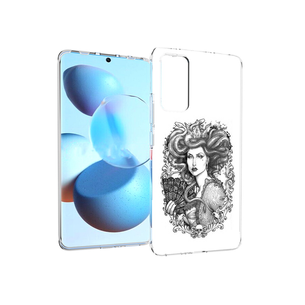 

Чехол MyPads Tocco для Xiaomi Mi Civi медуза черно белый (PT172370.274.472), Прозрачный, Tocco