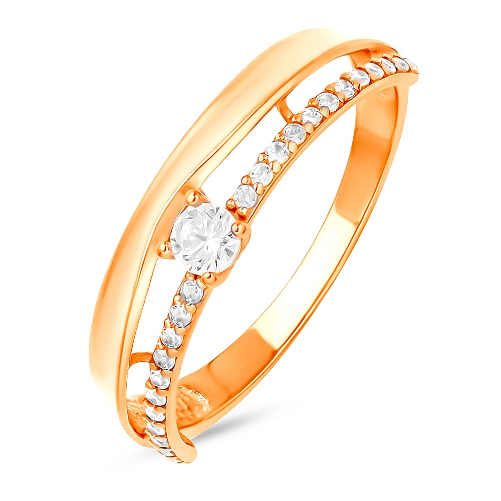 

Кольцо из серебра р. , 585Gold 701012976, фианит, 701012976