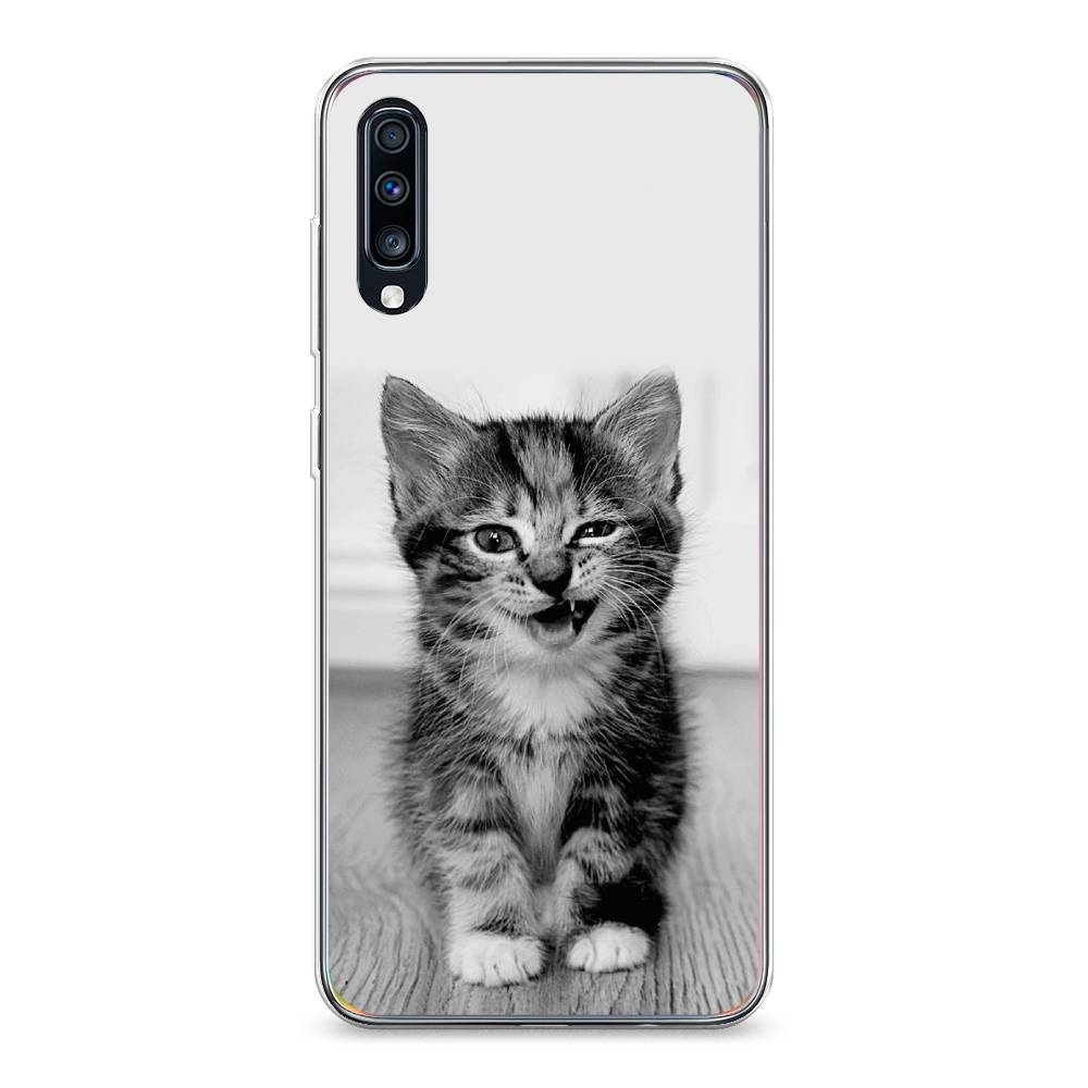 

Чехол Awog на Samsung Galaxy A70 "Подмигивающий котенок", Разноцветный, 28150-1