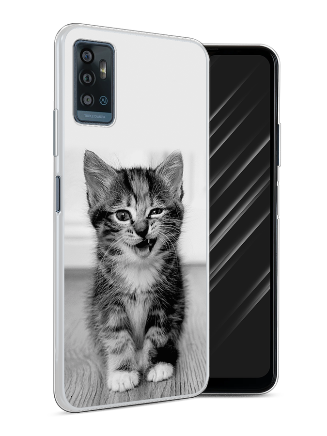 

Чехол Awog на ZTE Blade A71 / ЗТЕ Блэйд A71 "Подмигивающий котенок", Разноцветный, 134450-1