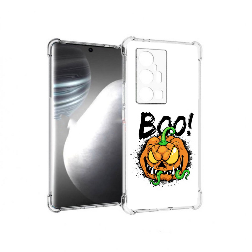 

Чехол MyPads Tocco для Vivo X7 Pro Хэллоуин бу (PT227071.403.193), Прозрачный, Tocco