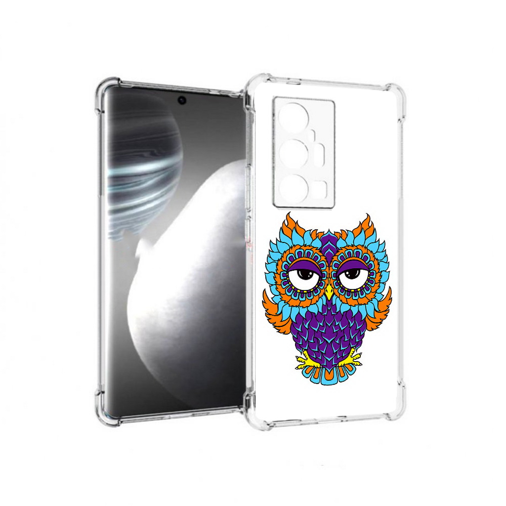 

Чехол MyPads Tocco для Vivo X7 Pro Цветная сова (PT227071.403.198), Прозрачный, Tocco