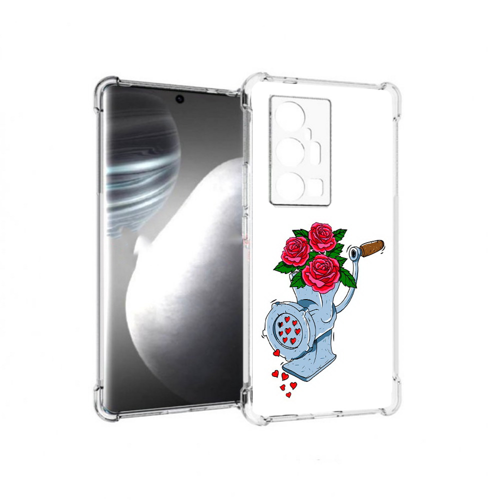 

Чехол MyPads Tocco для Vivo X7 Pro Цветочные сердца (PT227071.403.199), Прозрачный, Tocco