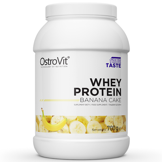 Сывороточный протеин OstroVit Whey Protein 700 грамм, банановый торт