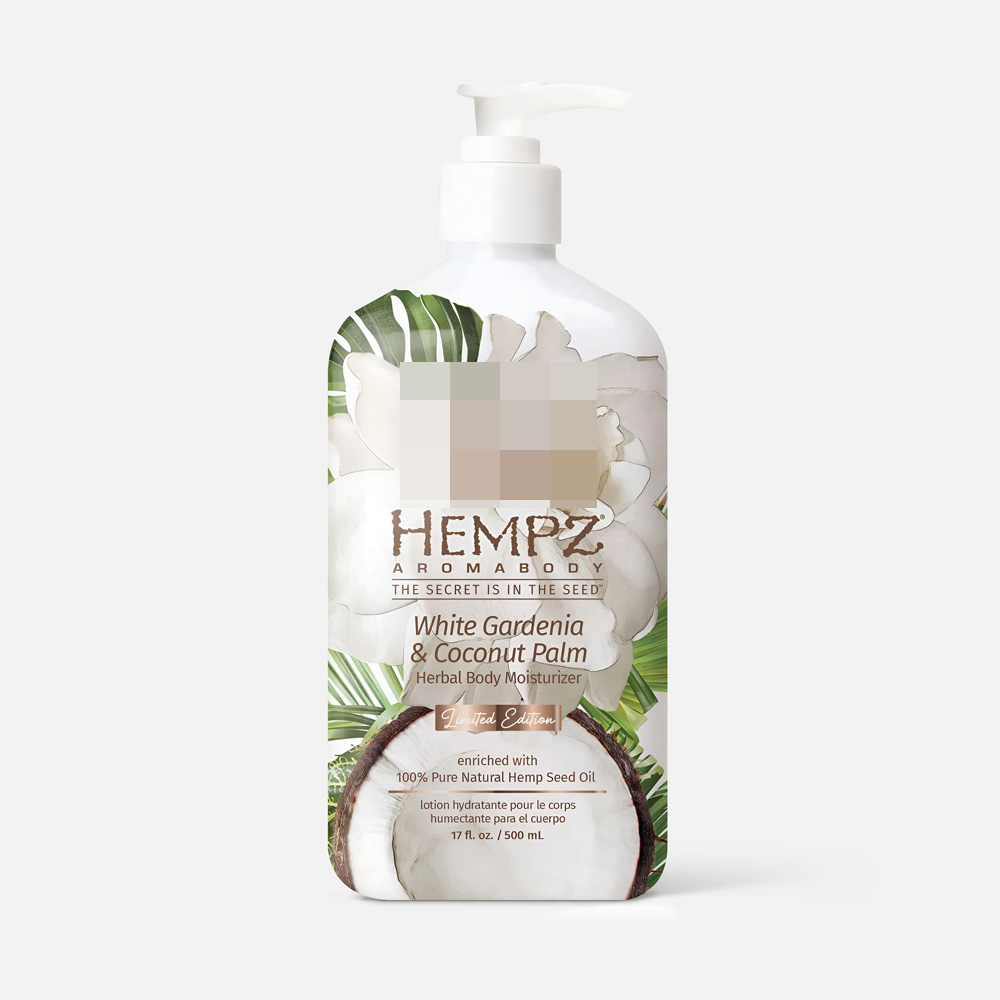 Молочко для тела HEMPZ White Gardenia Coconut Palm гардения и кокос увлажняющее 500 мл 4400₽