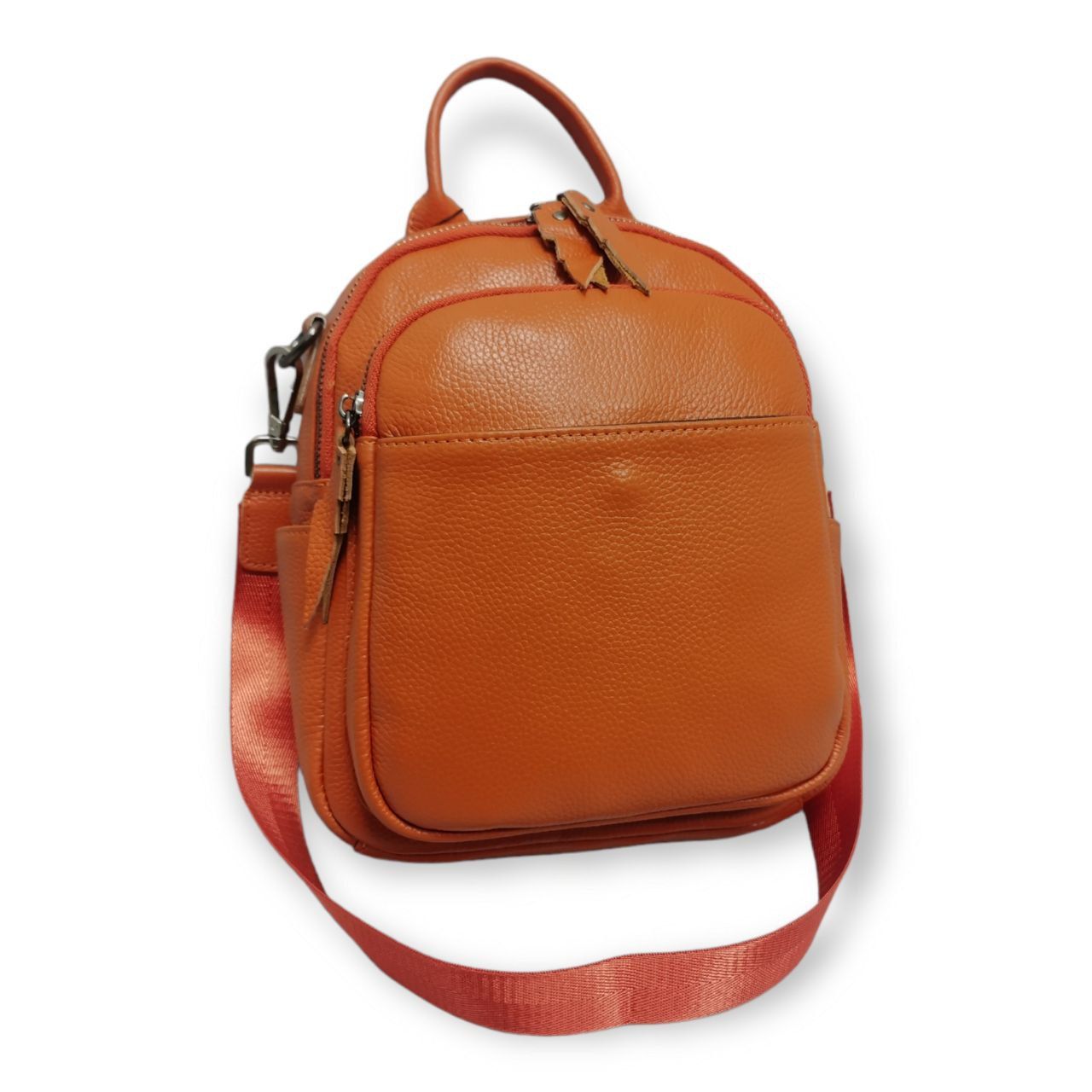 Рюкзак женский PouchMan 2130 коричневый, 20х9х25 см