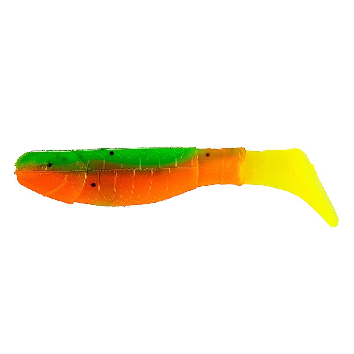 

Виброхвост несъедоб. Chubby 3,55"/9 см Pepper Green & Orange LT 100шт. (HS-4-032-N) Helios