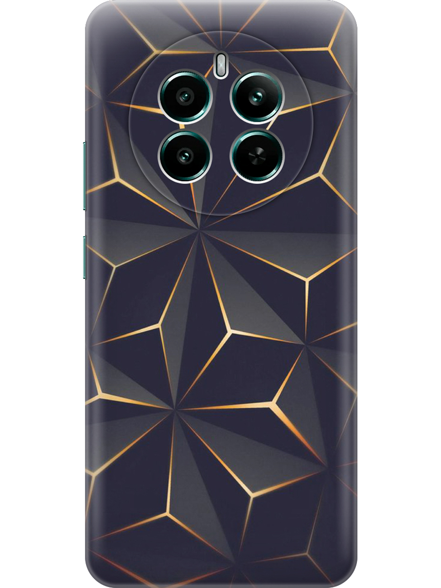 

Силиконовый чехол на Realme 12+ 5g / Narzo 70 Pro 5g с принтом "Графитовый узор", Прозрачный;оранжевый;черный, 783983231