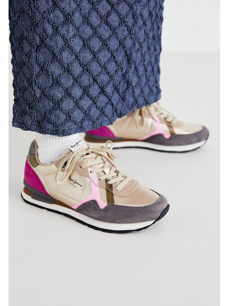 

Кроссовки женские Pepe Jeans London PE111A0RV бежевые 41 EU, Бежевый, PE111A0RV