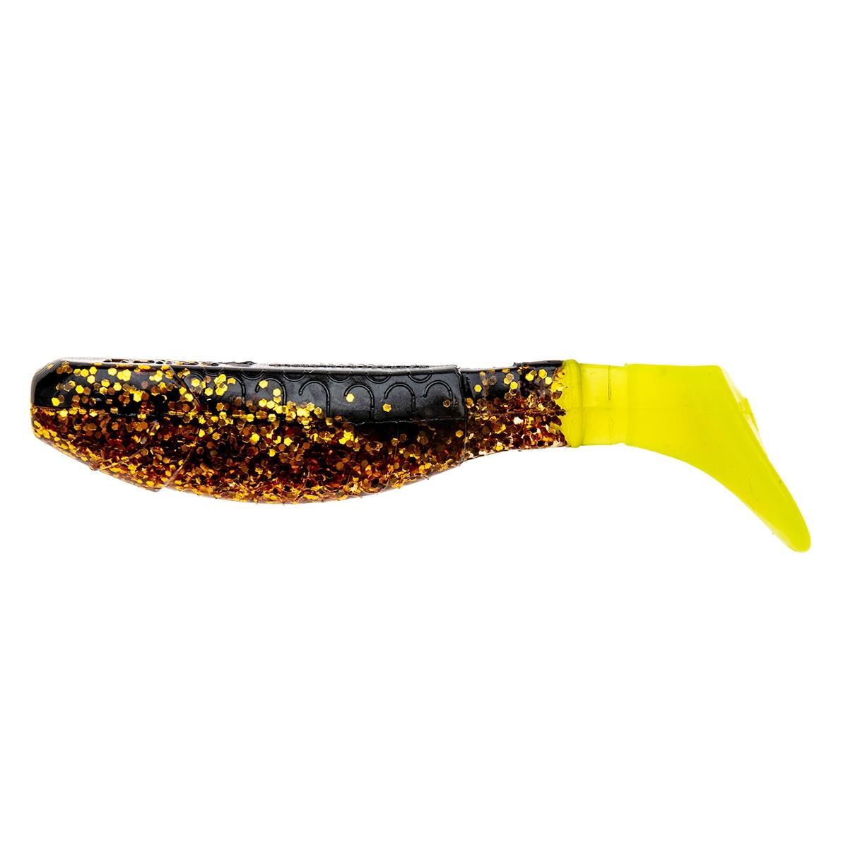 

Виброхвост несъедоб. Chubby 3,55"/9 см Black Sparkles LT 100шт. (HS-4/1-033-N) Helios