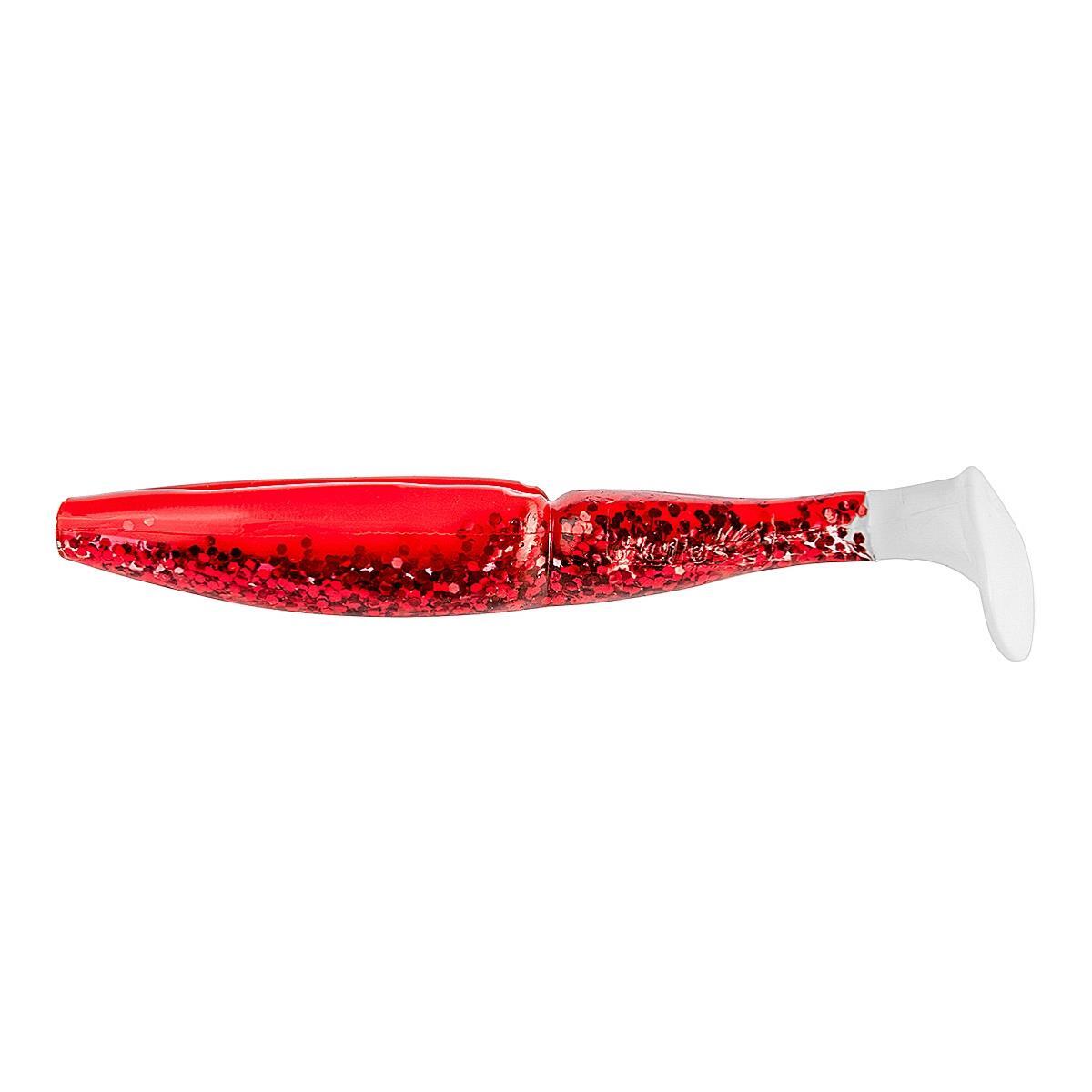 

Виброхвост несъедоб. Guru 4,0"/10,16 см Red Sparkles WT 100шт. (HS-30-034-N) Helios