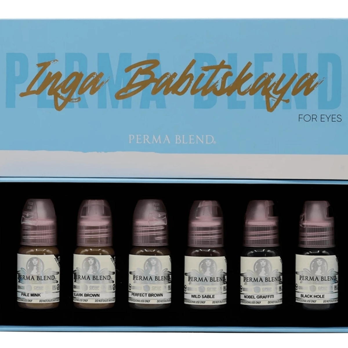 

Сет пигментов для татуажа глаз Perma Blend Inga Babitskaya Eyes Set, 6 шт, 15 мл, Inga Babitskaya Eyes Set