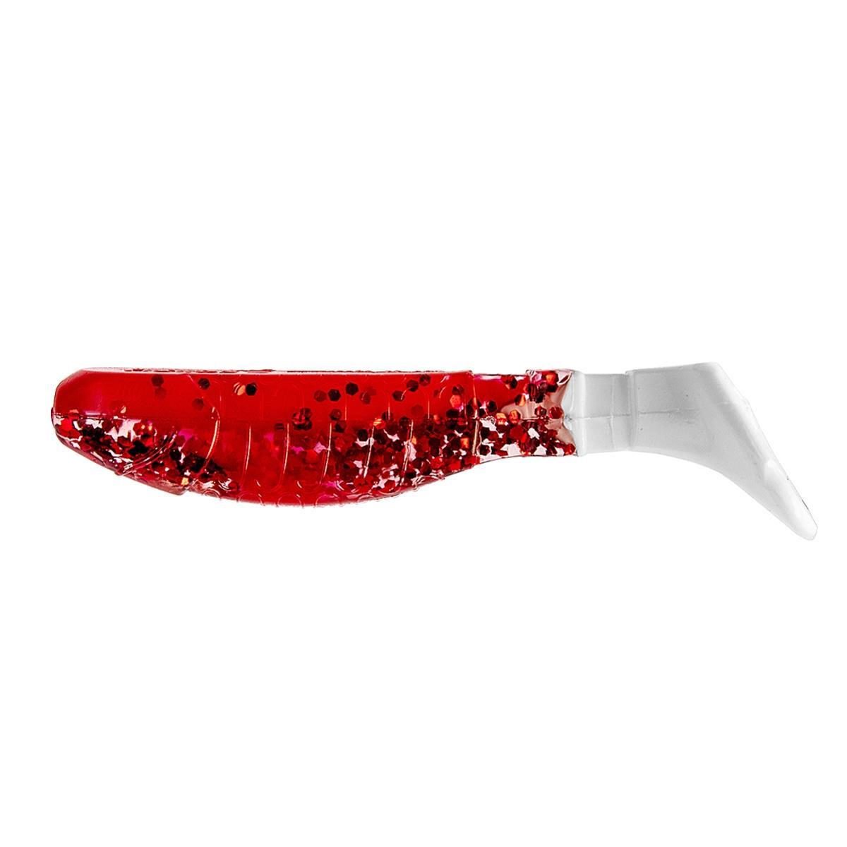 

Виброхвост несъедоб. Chubby 3,55"/9 см Red Sparkles WT 100шт. (HS-4-034-N) Helios