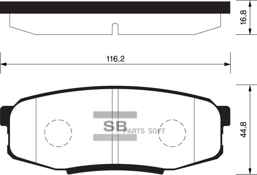 

Тормозные колодки Sangsin brake задние дисковые SP1382