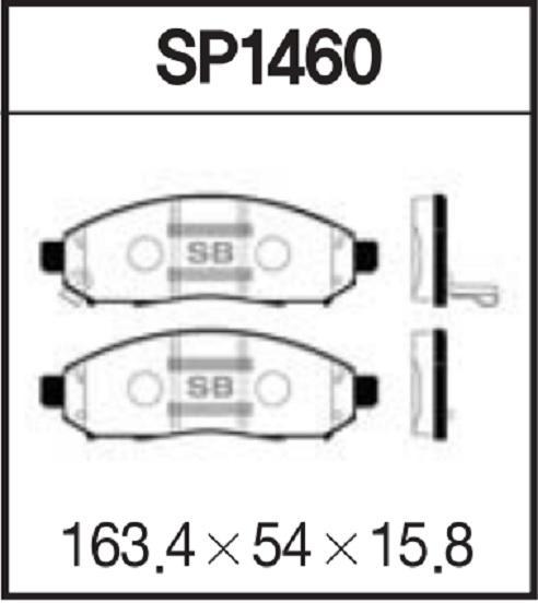 

Тормозные колодки Sangsin brake передние дисковые SP1460