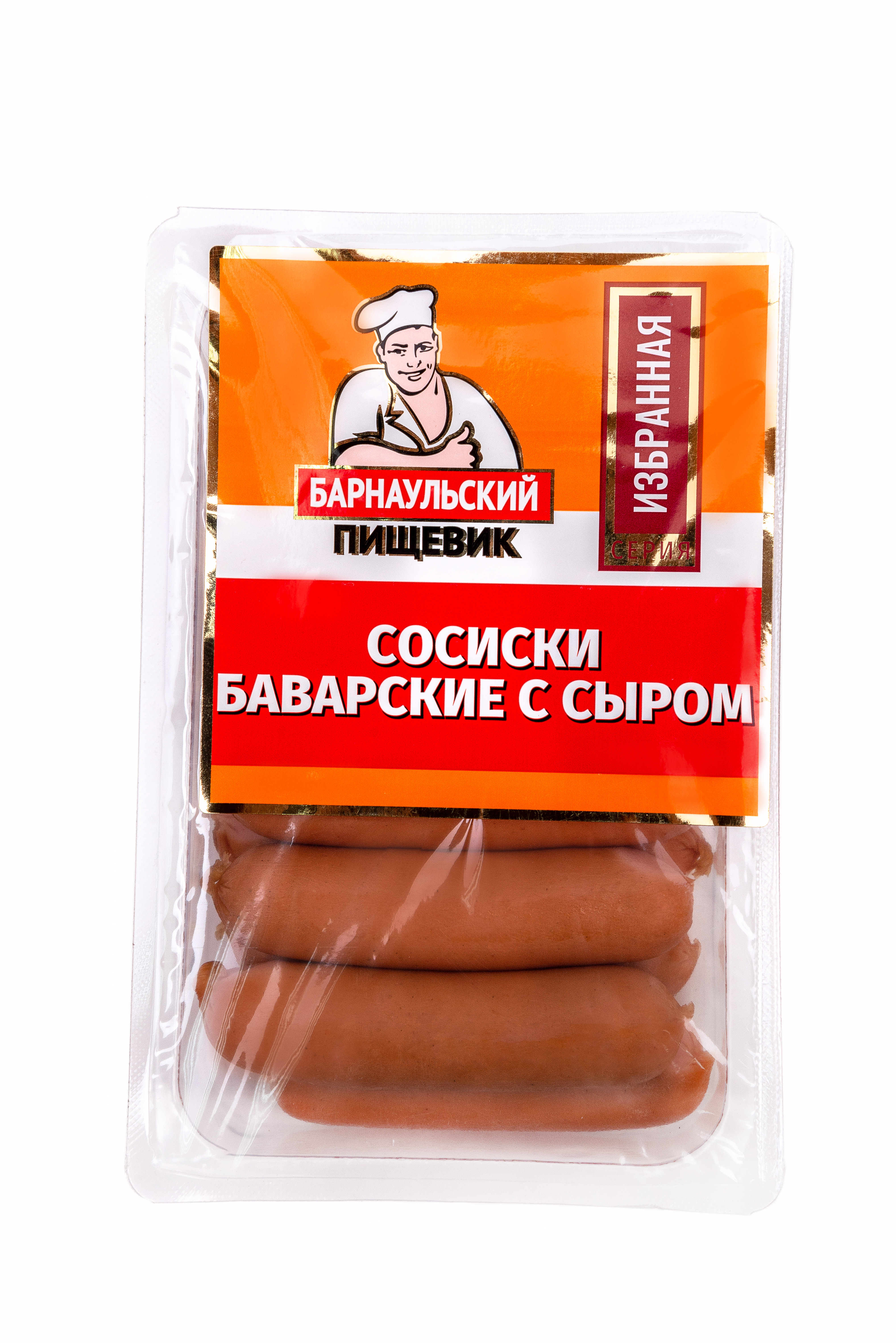 

Сосиски Барнаульский пищевик Баварские с сыром, 600 г