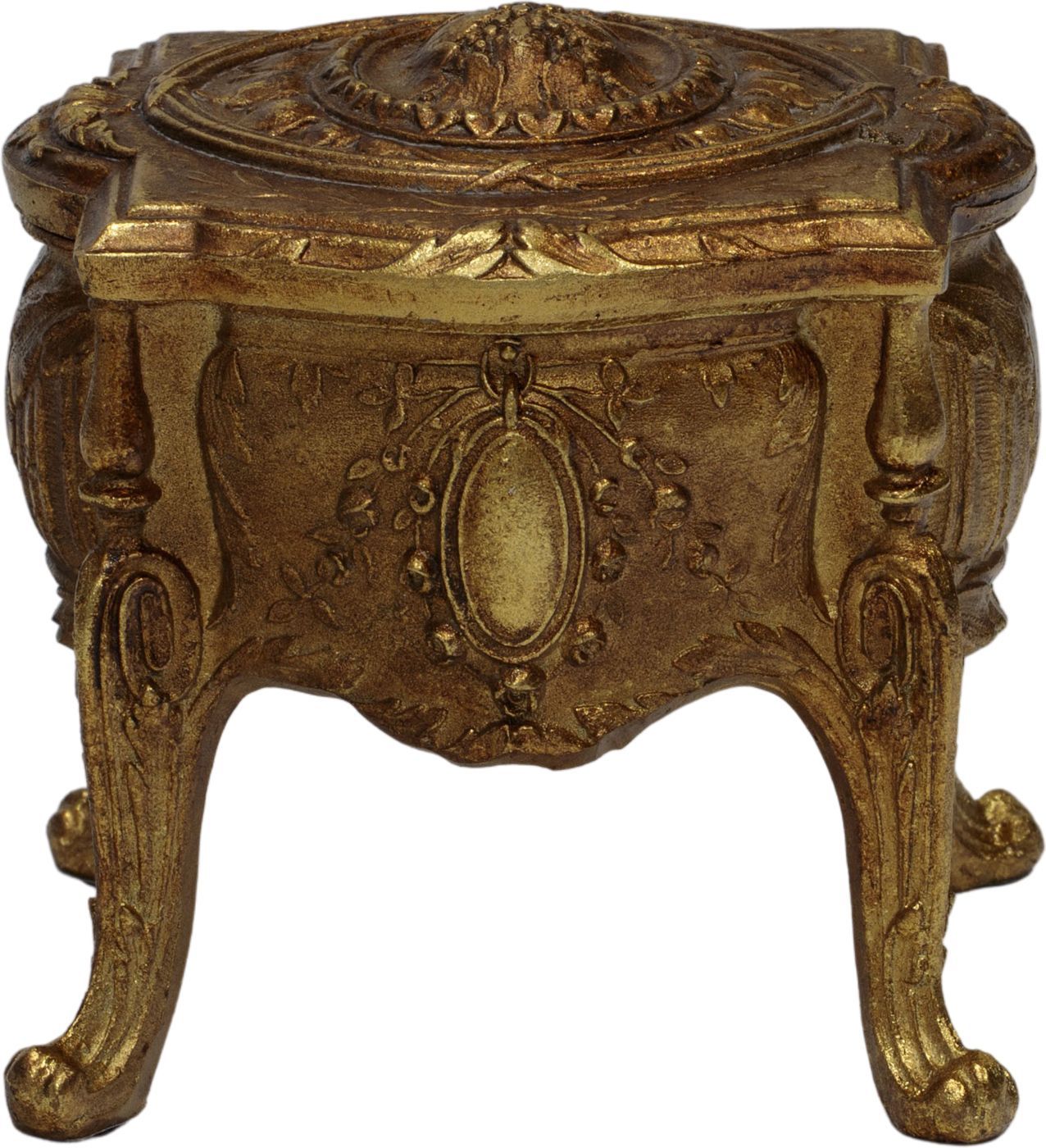 

Шкатулка Glasar на ножках 10x9x11см 28-261, Золотистый
