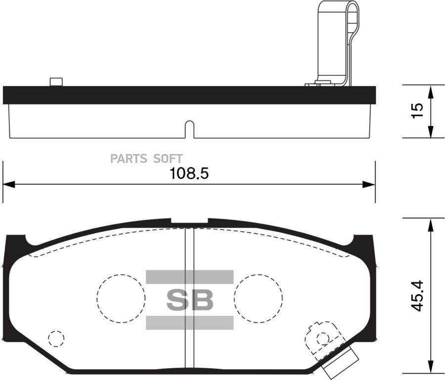 

Колодки тормозные Sangsin brake передние SP2086