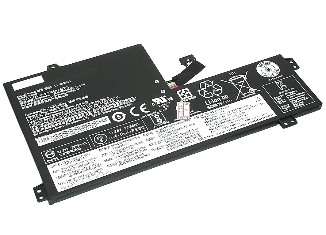 

Аккумуляторная батарея для ноутбука Lenovo Chromebook 100e (L17C3PG0) 11.4V 3690mAh