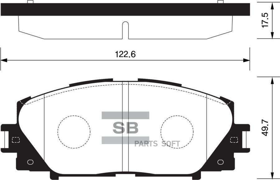

Тормозные колодки Sangsin brake передние дисковые SP1377